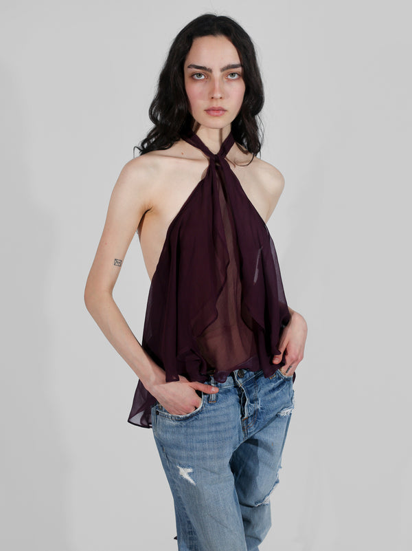 Flutter Top - Plum