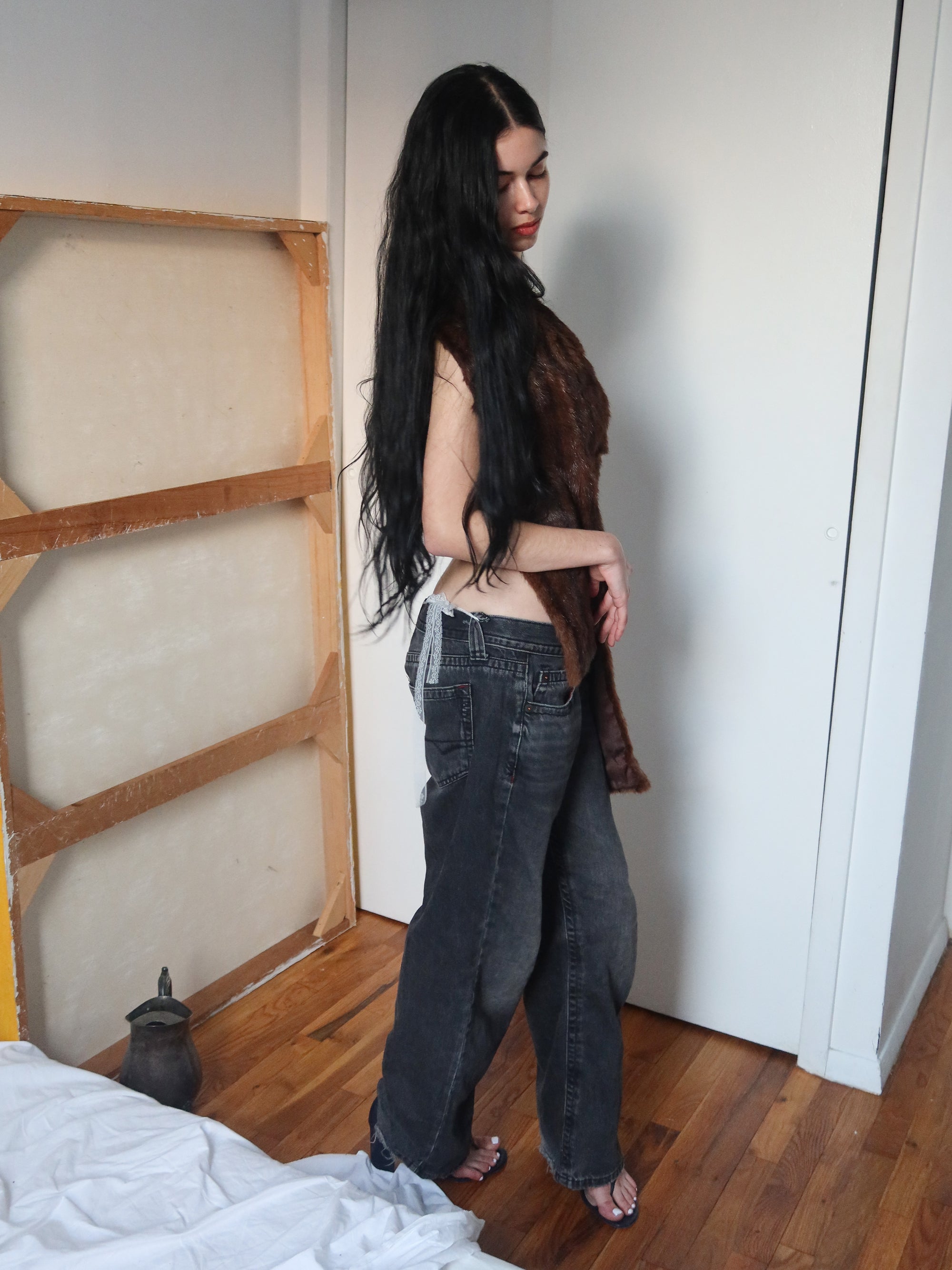 Vintage Beaver Fur Scarf