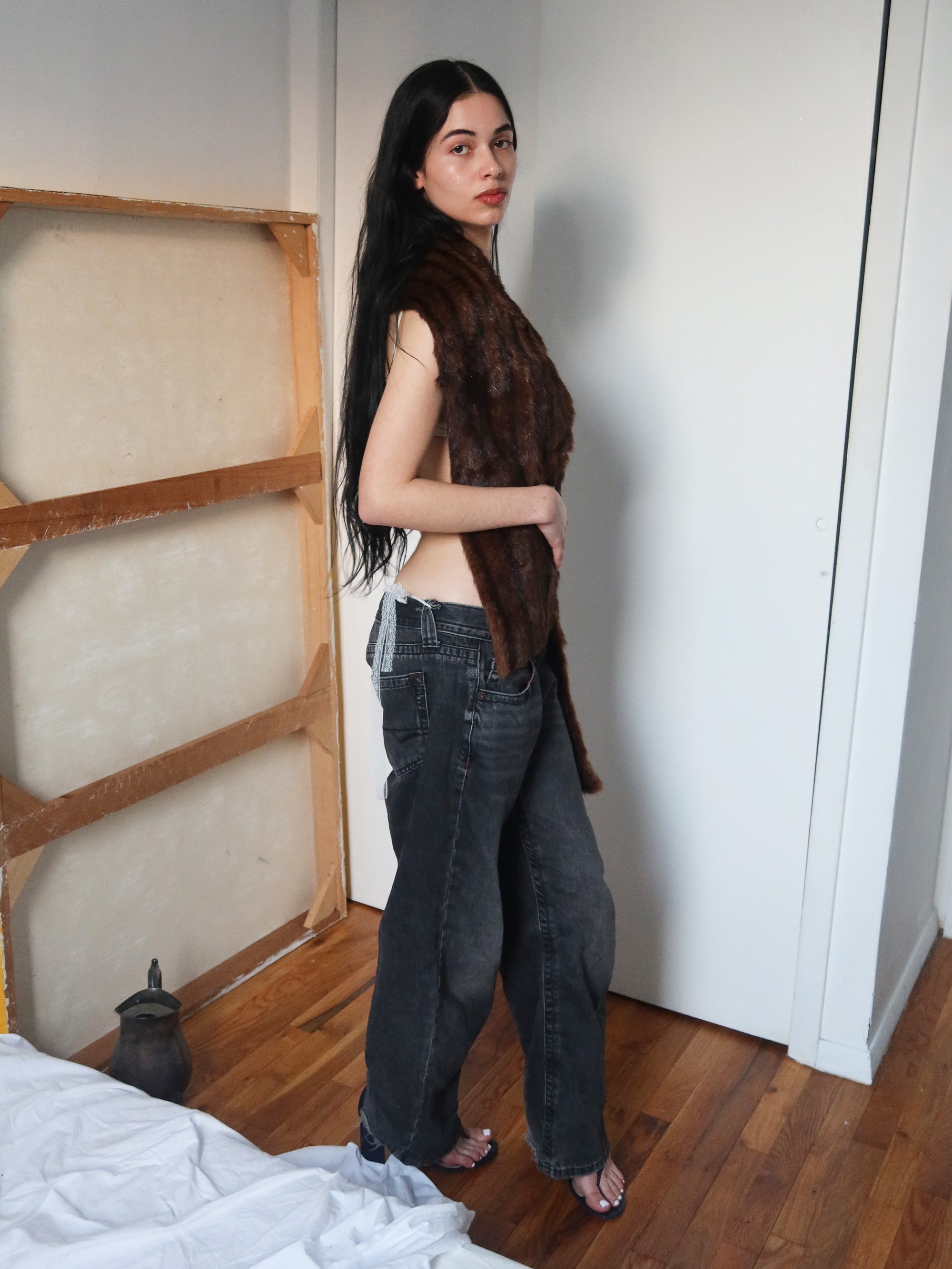 Vintage Beaver Fur Scarf