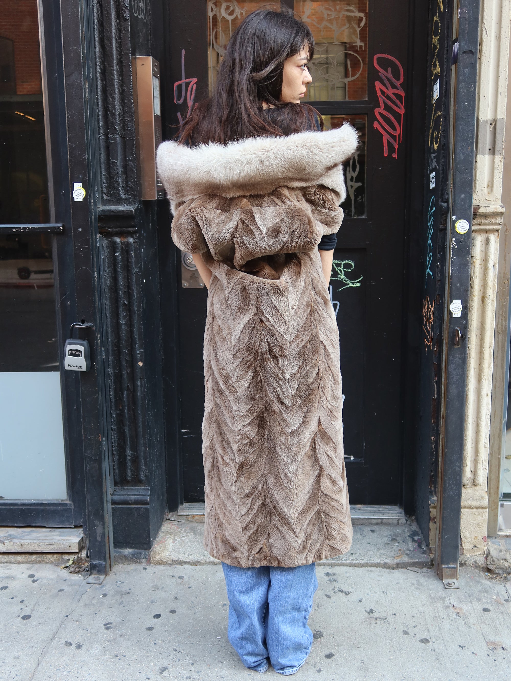 Vintage Long Fur Vest