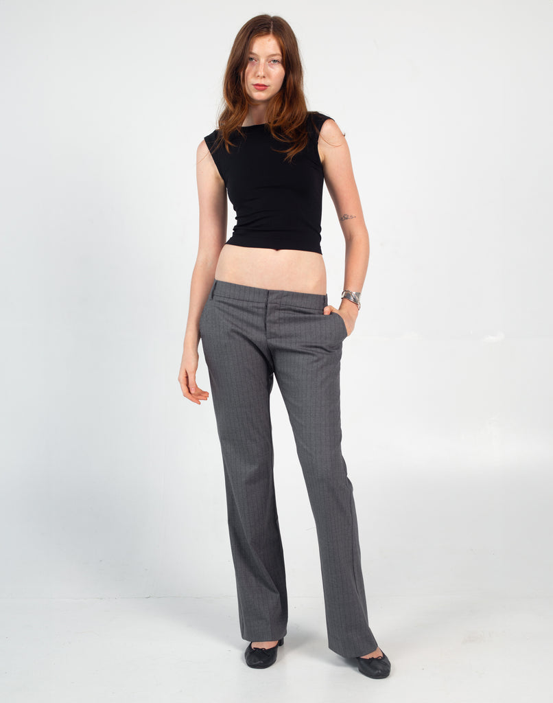 G-Pant - Gray Pinstripe