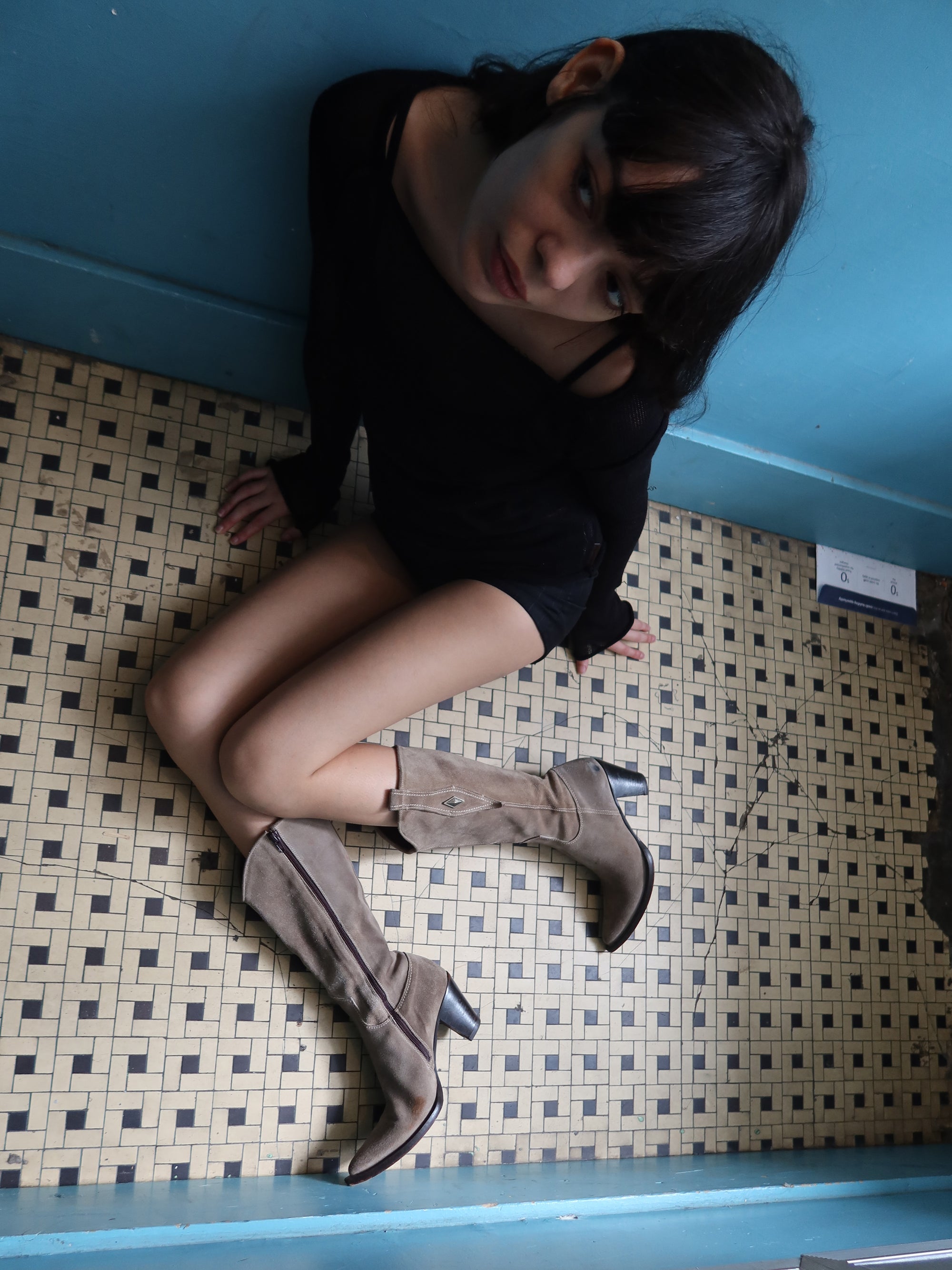 Vintage Italian Suede Boots