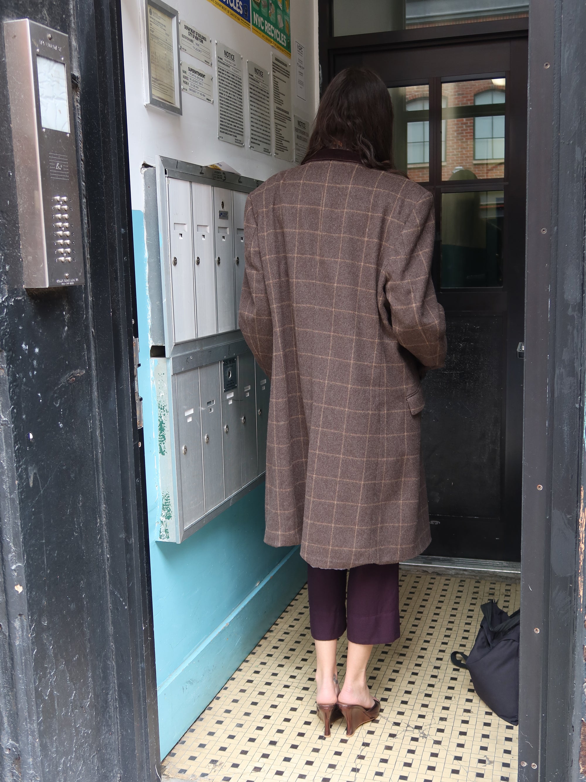 Vintage Brown Wool Coat