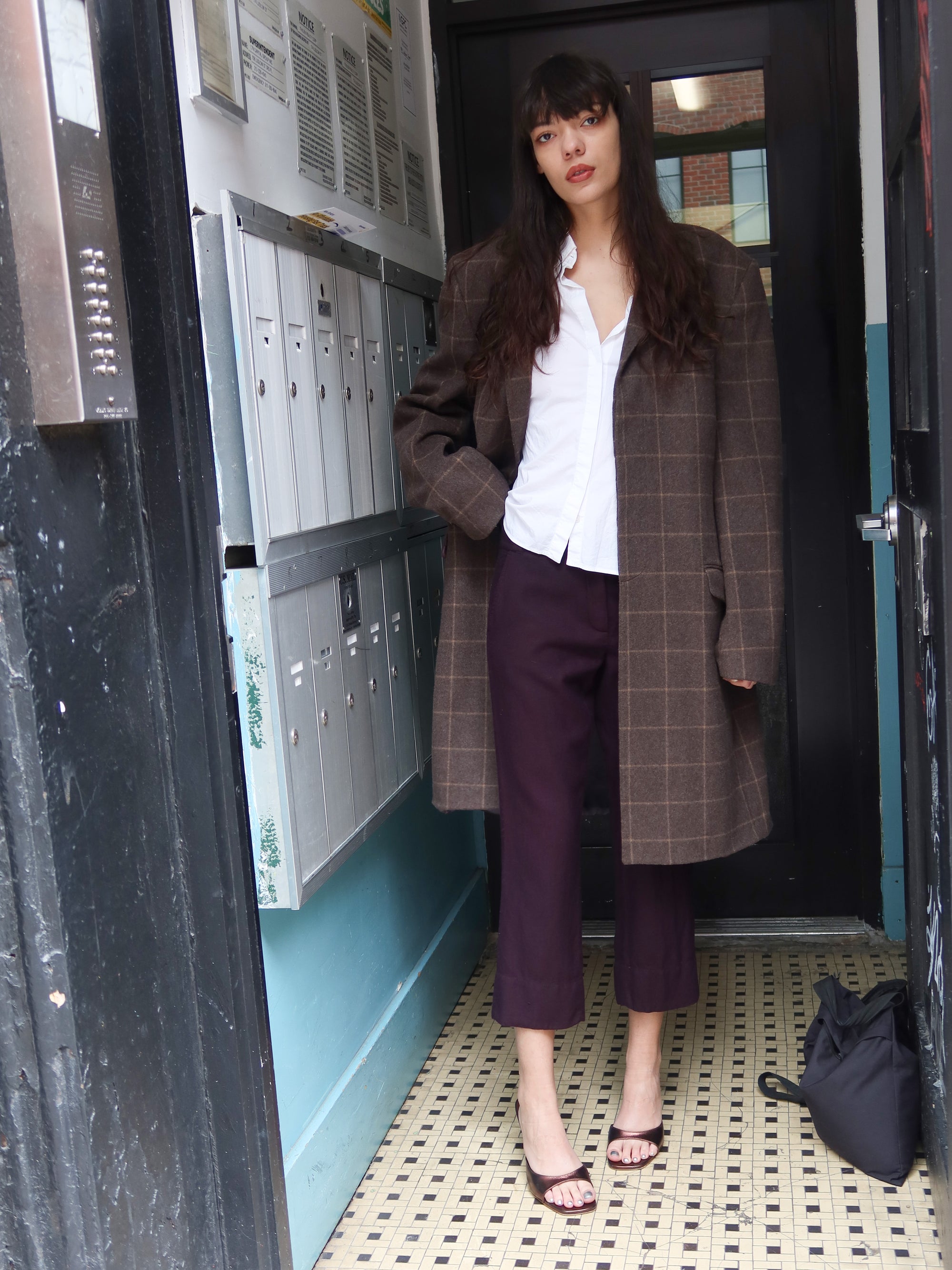 Vintage Brown Wool Coat