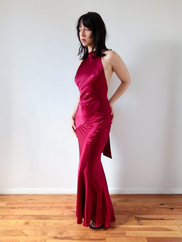 Hollywood Gown - Burgundy