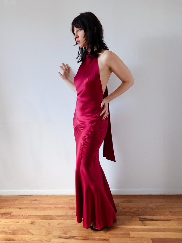 Hollywood Gown - Burgundy