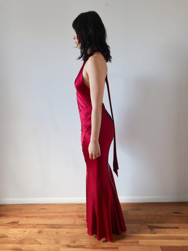 Hollywood Gown - Burgundy