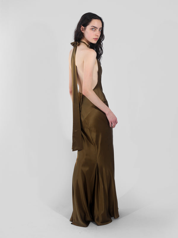 Hollywood Gown - Olive