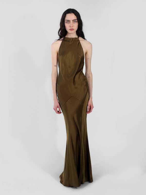 Hollywood Gown - Olive