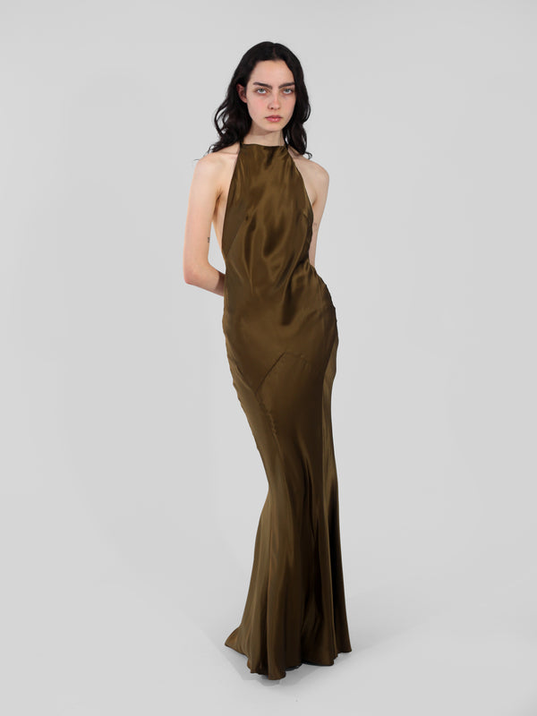 Hollywood Gown - Olive