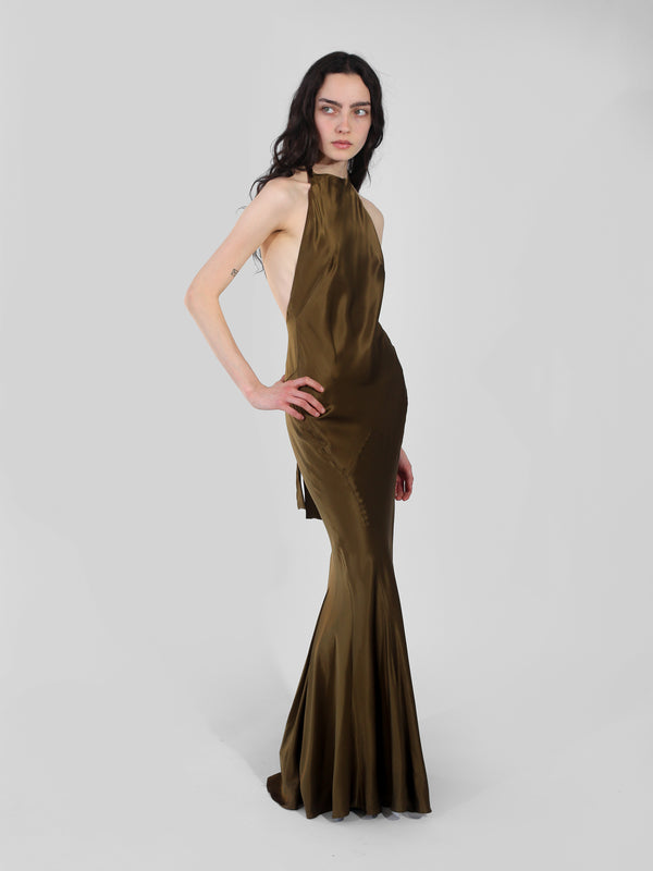 Hollywood Gown - Olive