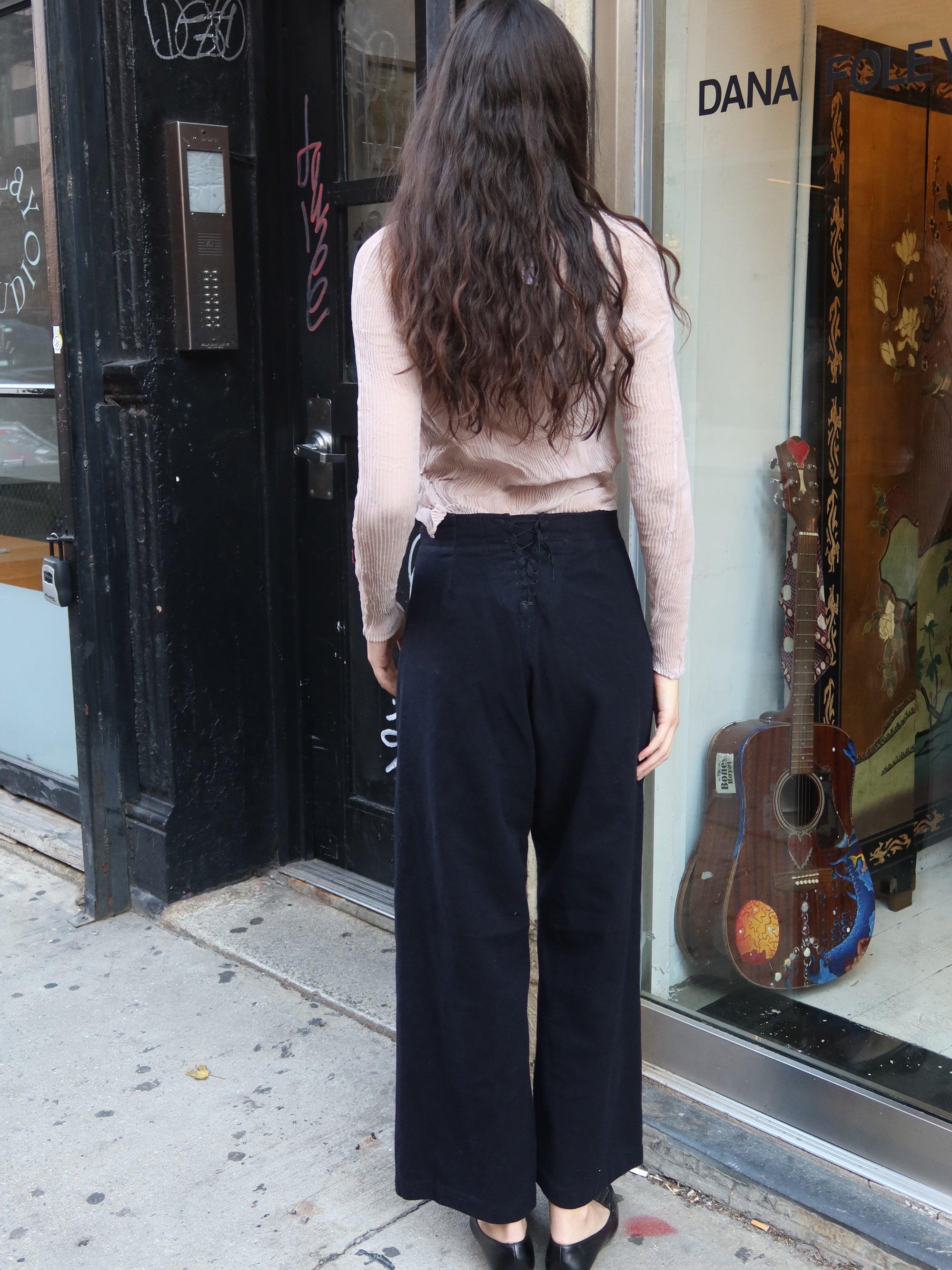 Vintage Navy Wool Pants