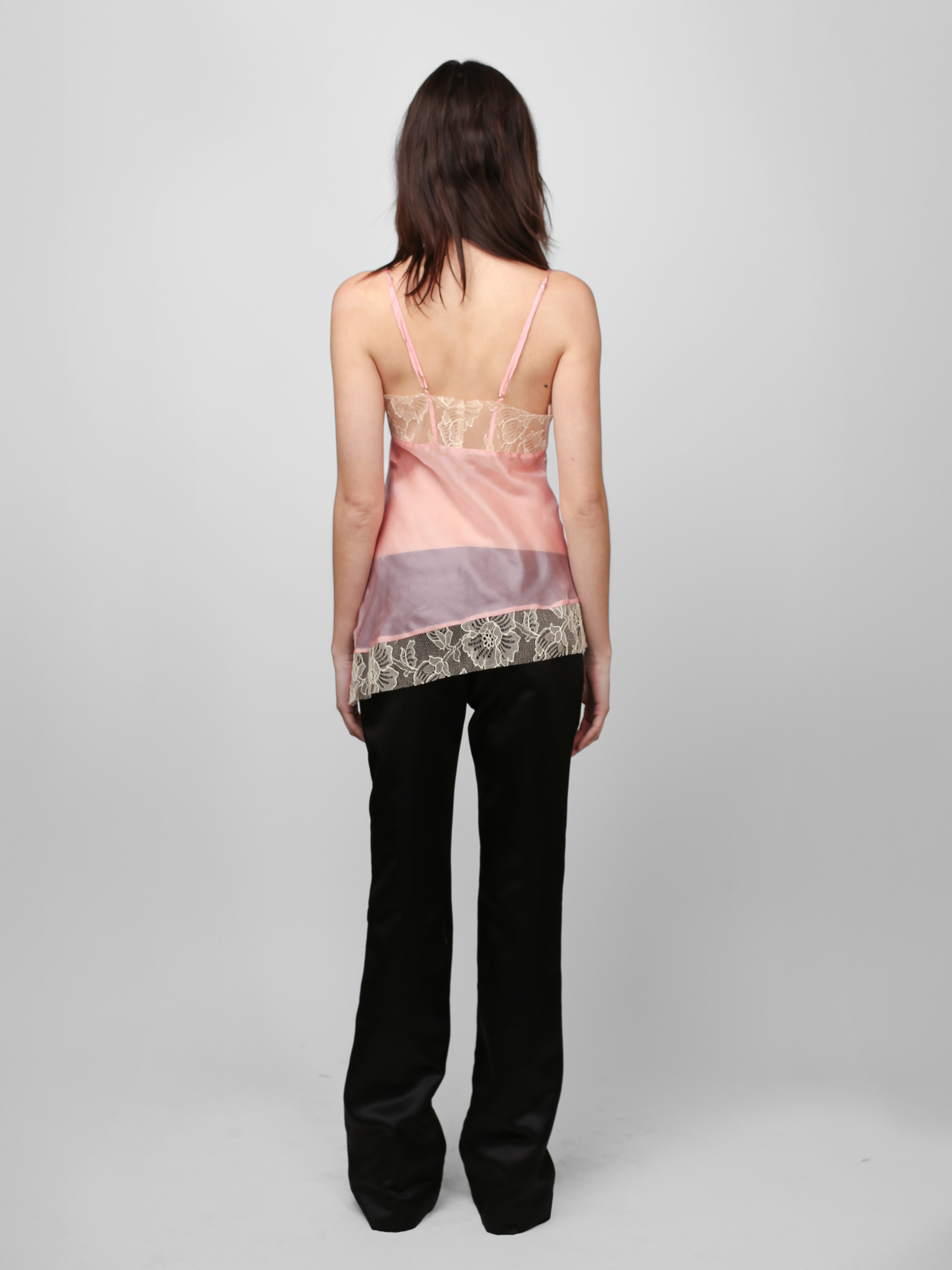 Silk Lace Cami - Baby Pink – Dana Foley NYC