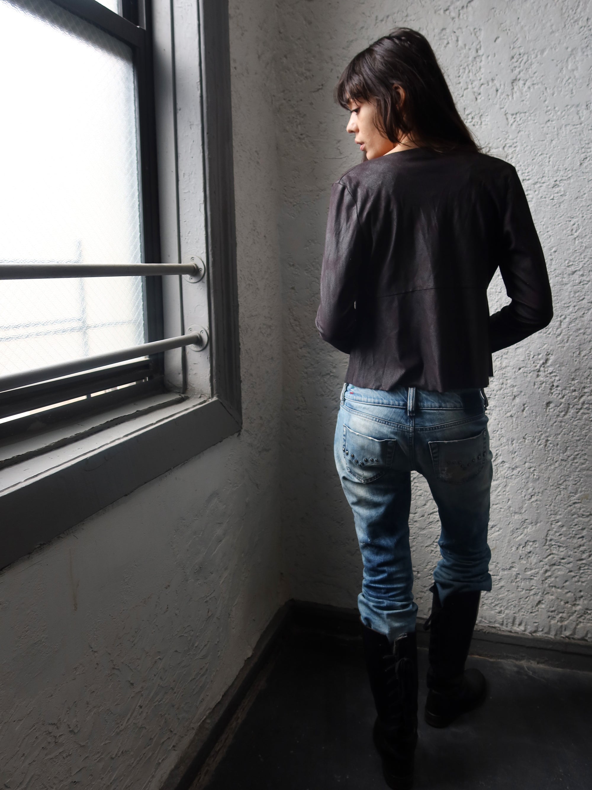 Vintage French Leather Top