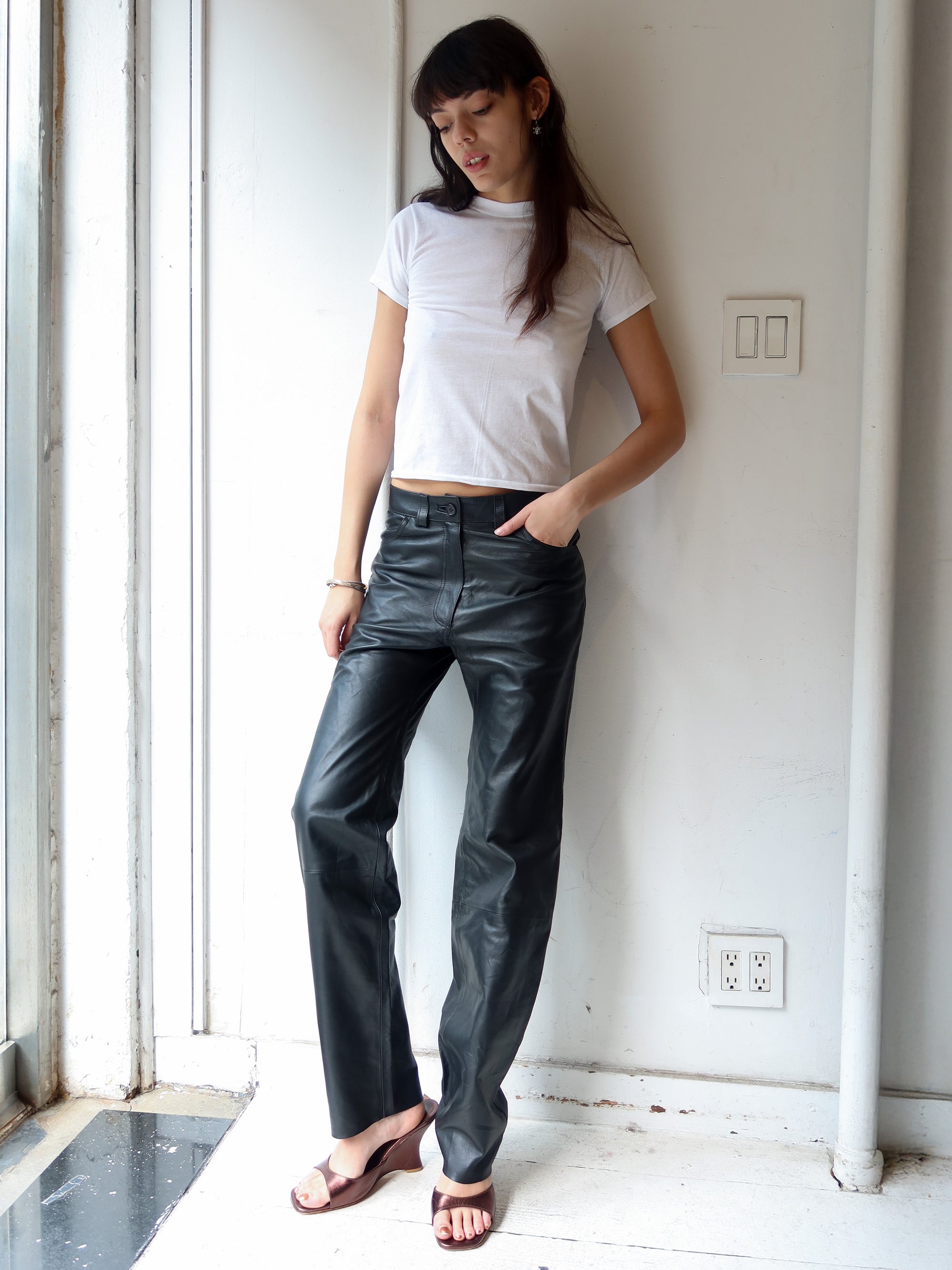 Vintage Italian Leather Pants
