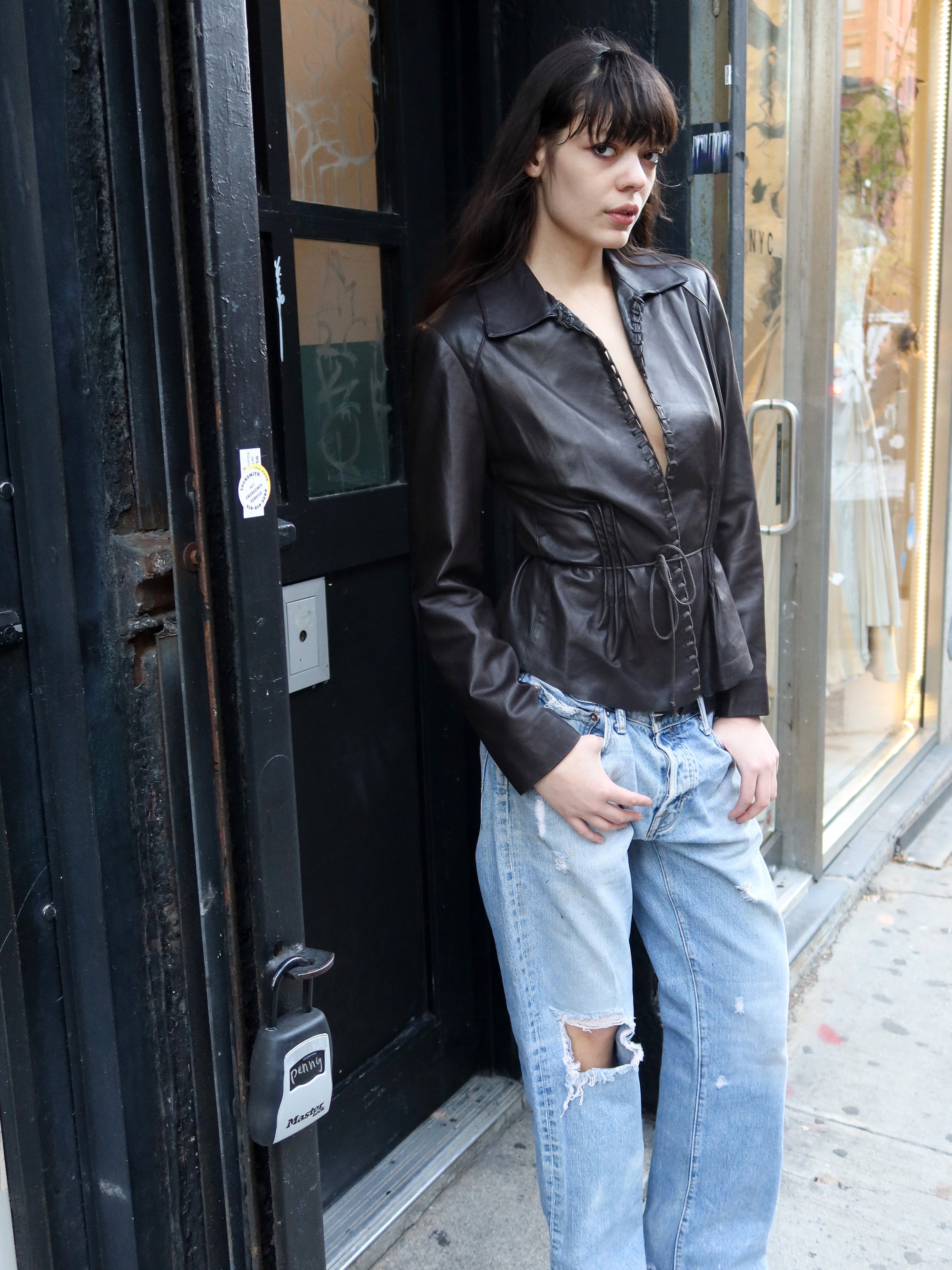 Vintage Leather Top