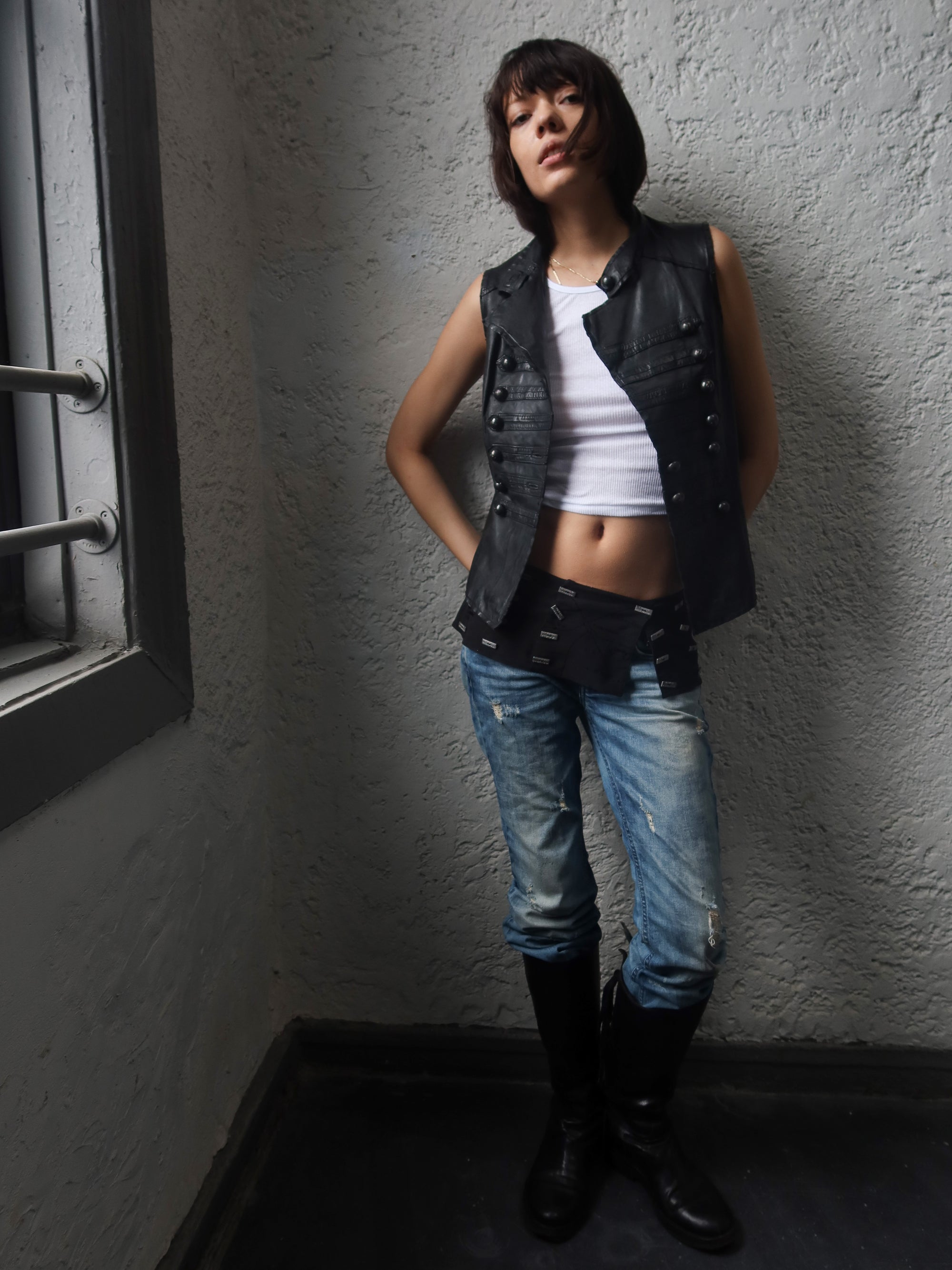 Vintage Lambskin Napoleon Vest