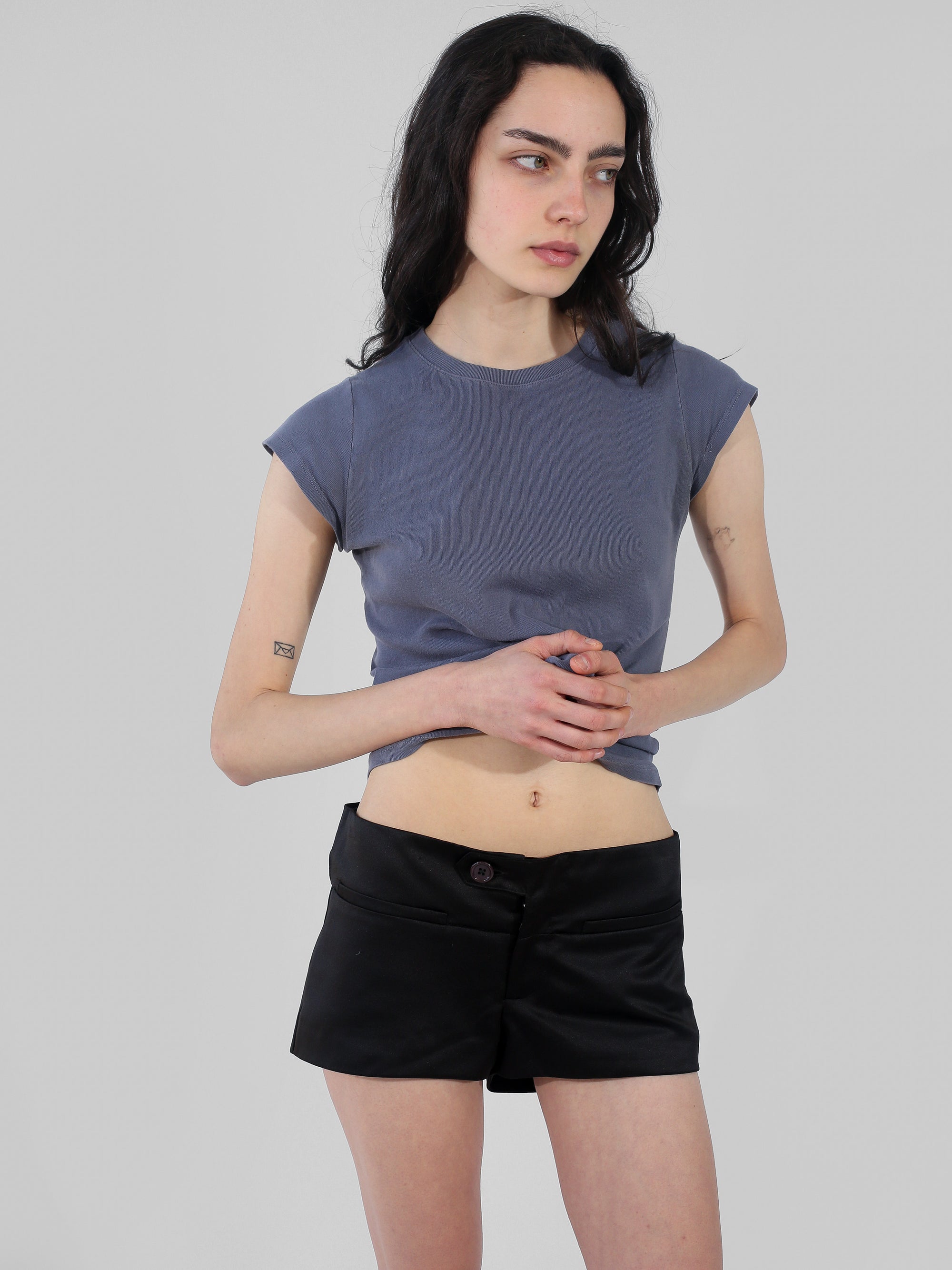 Lily Shorts - Black Satin