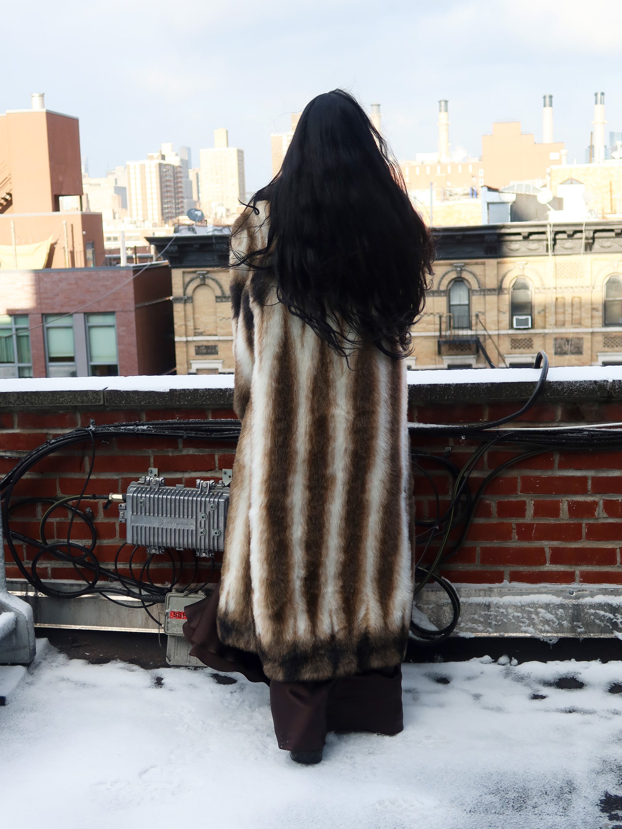 Vintage Faux Calico Fur
