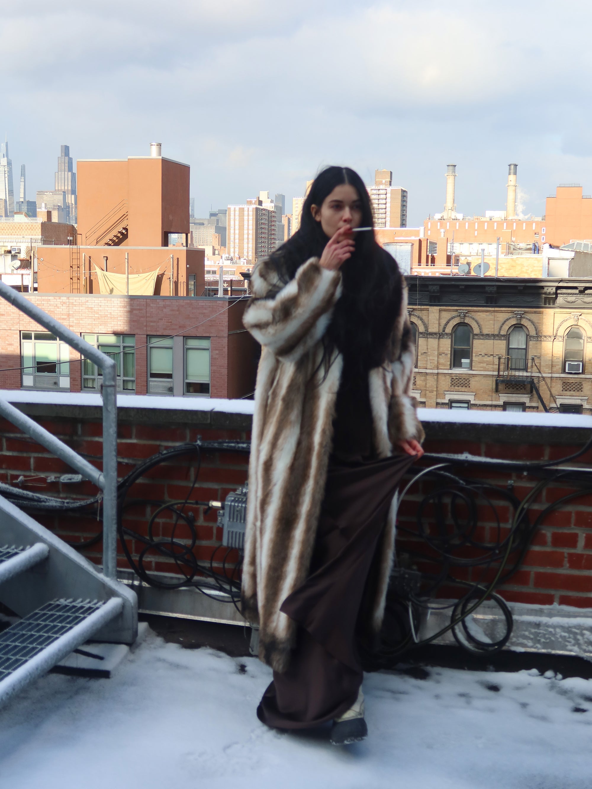 Vintage Faux Calico Fur