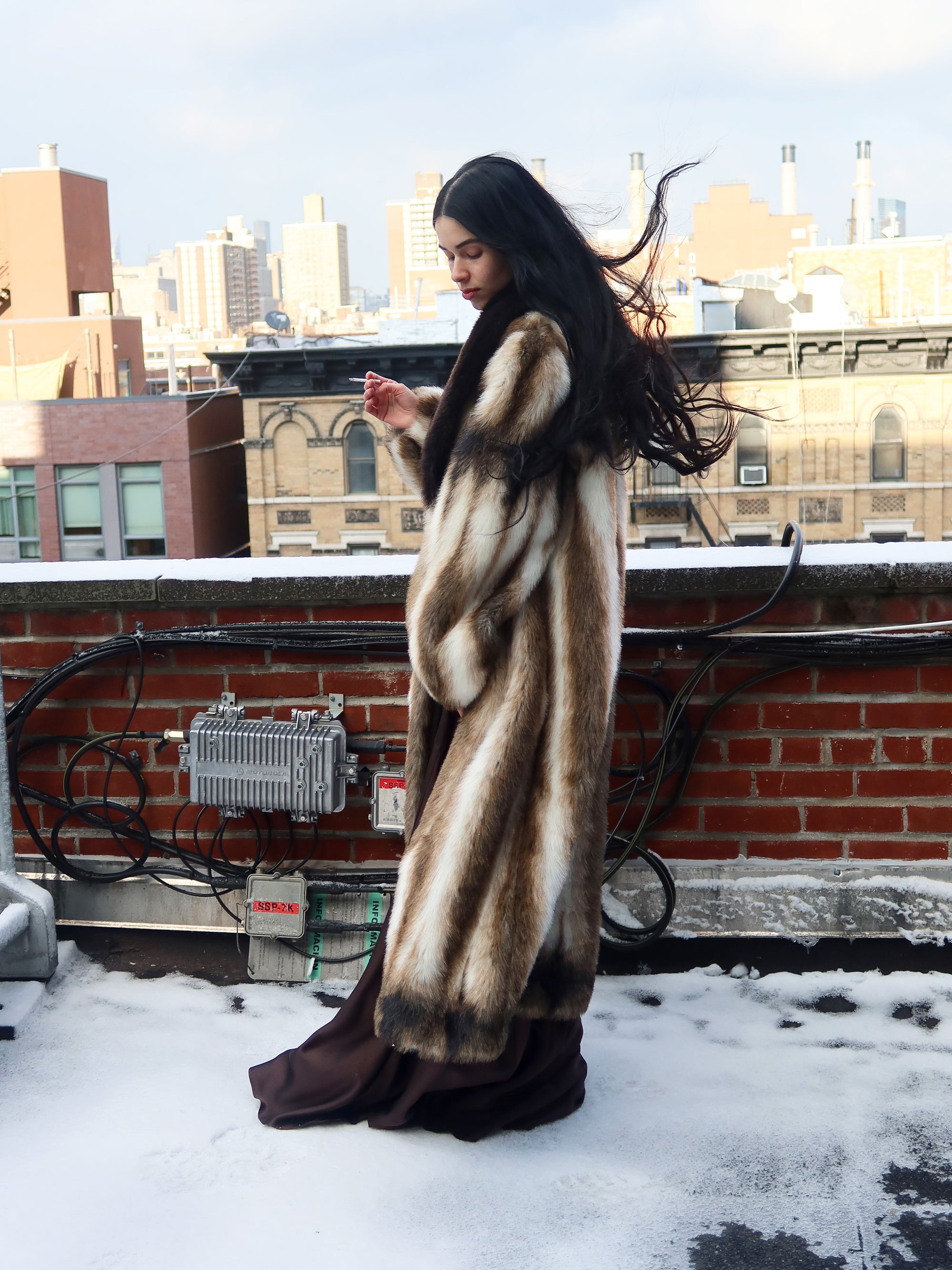 Vintage Faux Calico Fur