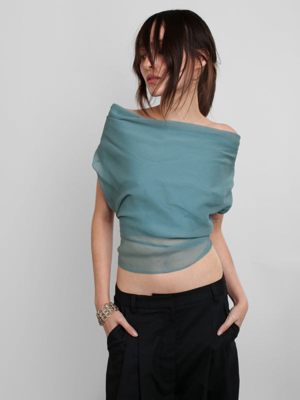 Margot Top - Dusty Teal