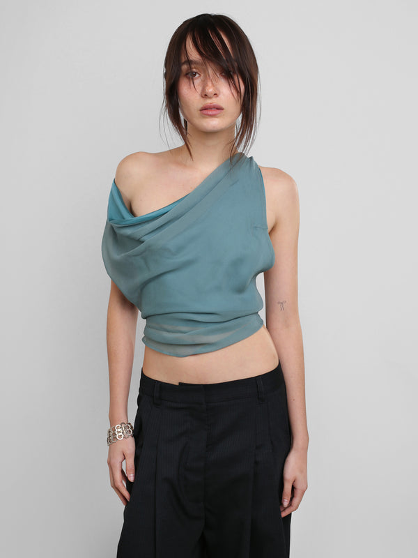 Margot Top - Dusty Teal