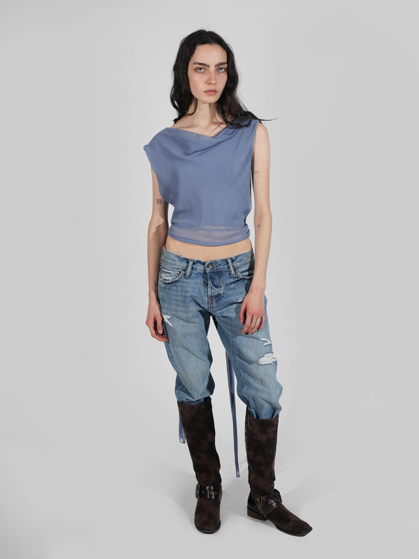 Margot Top - Slate Blue