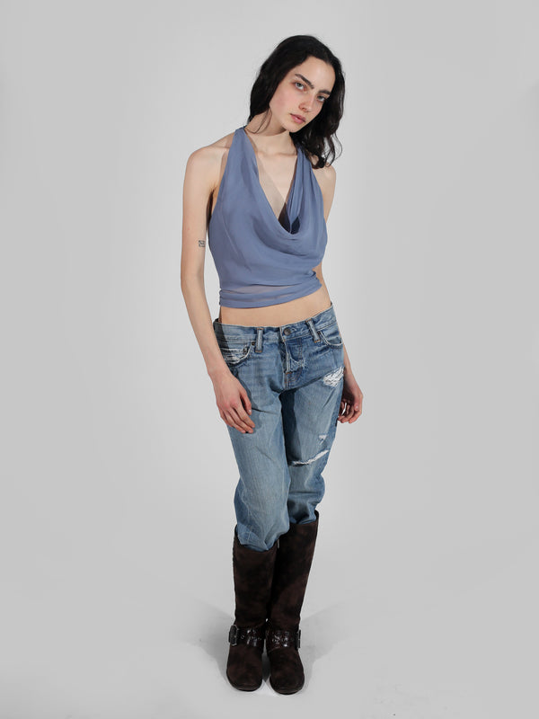 Margot Top - Slate Blue