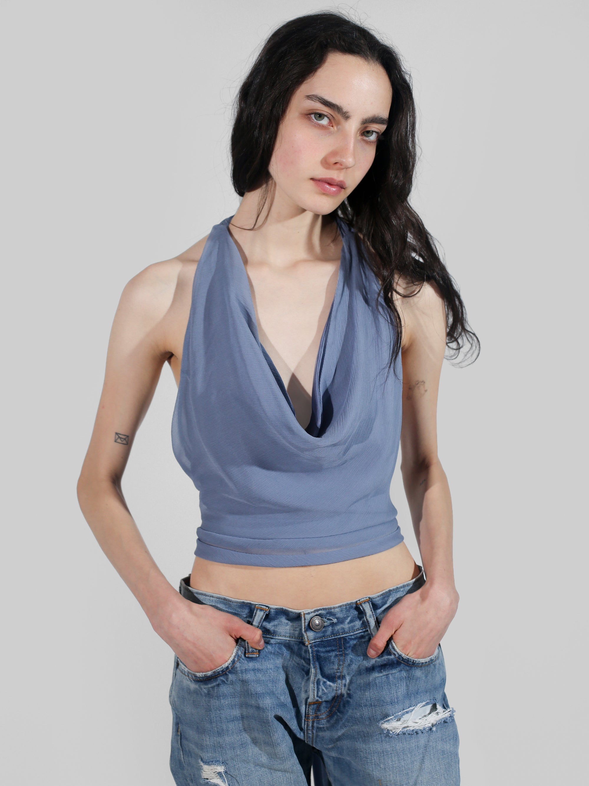 Margot Top - Slate Blue