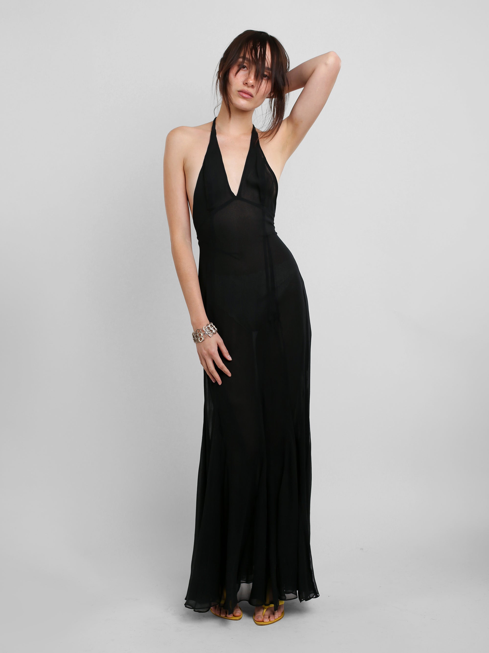 Mariela Halter Dress - Black