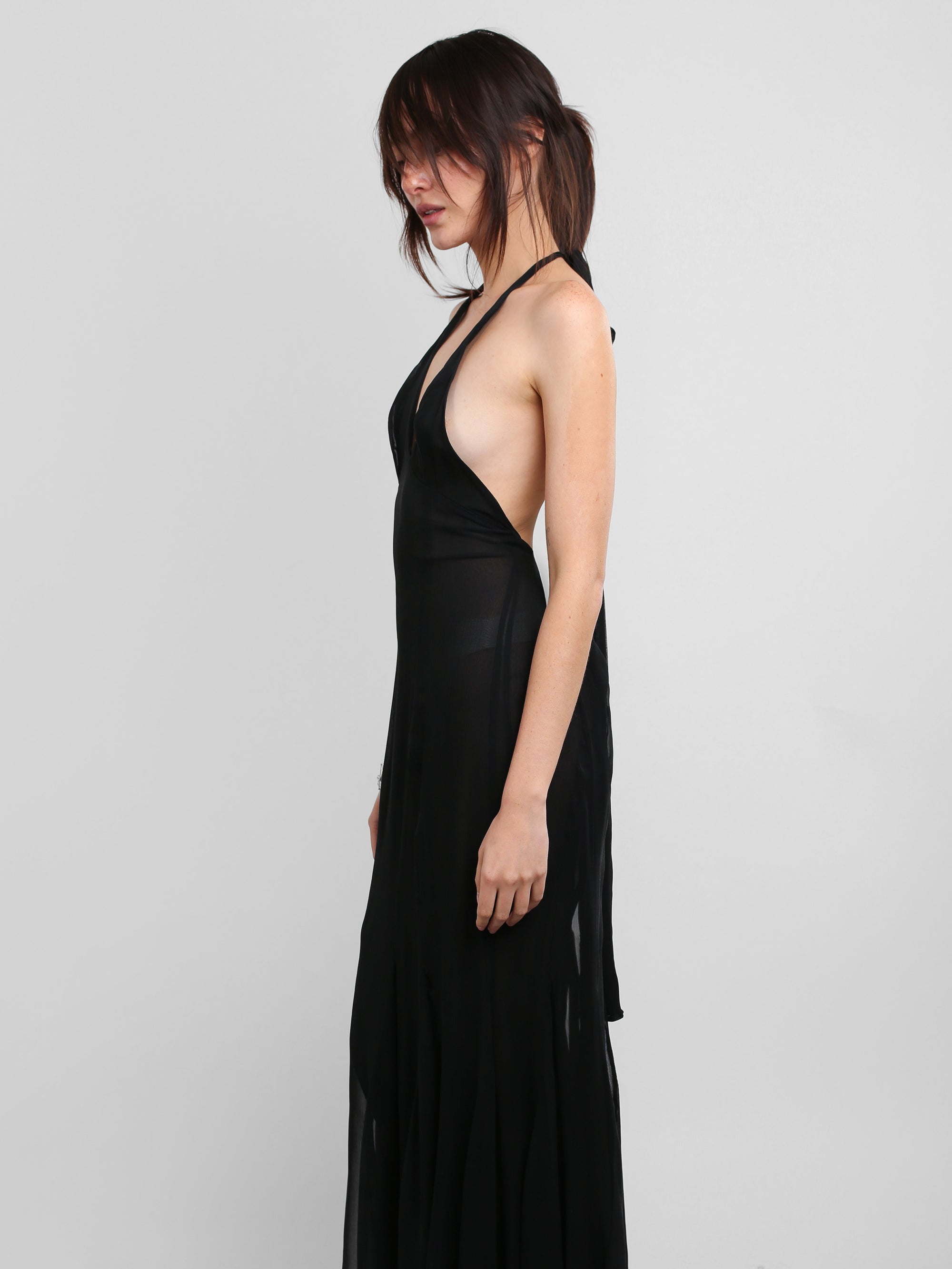 Mariela Halter Dress - Black
