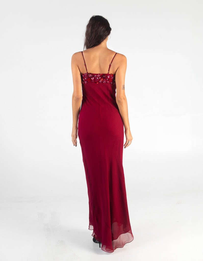 Fancy Lace Delilah - Burgundy