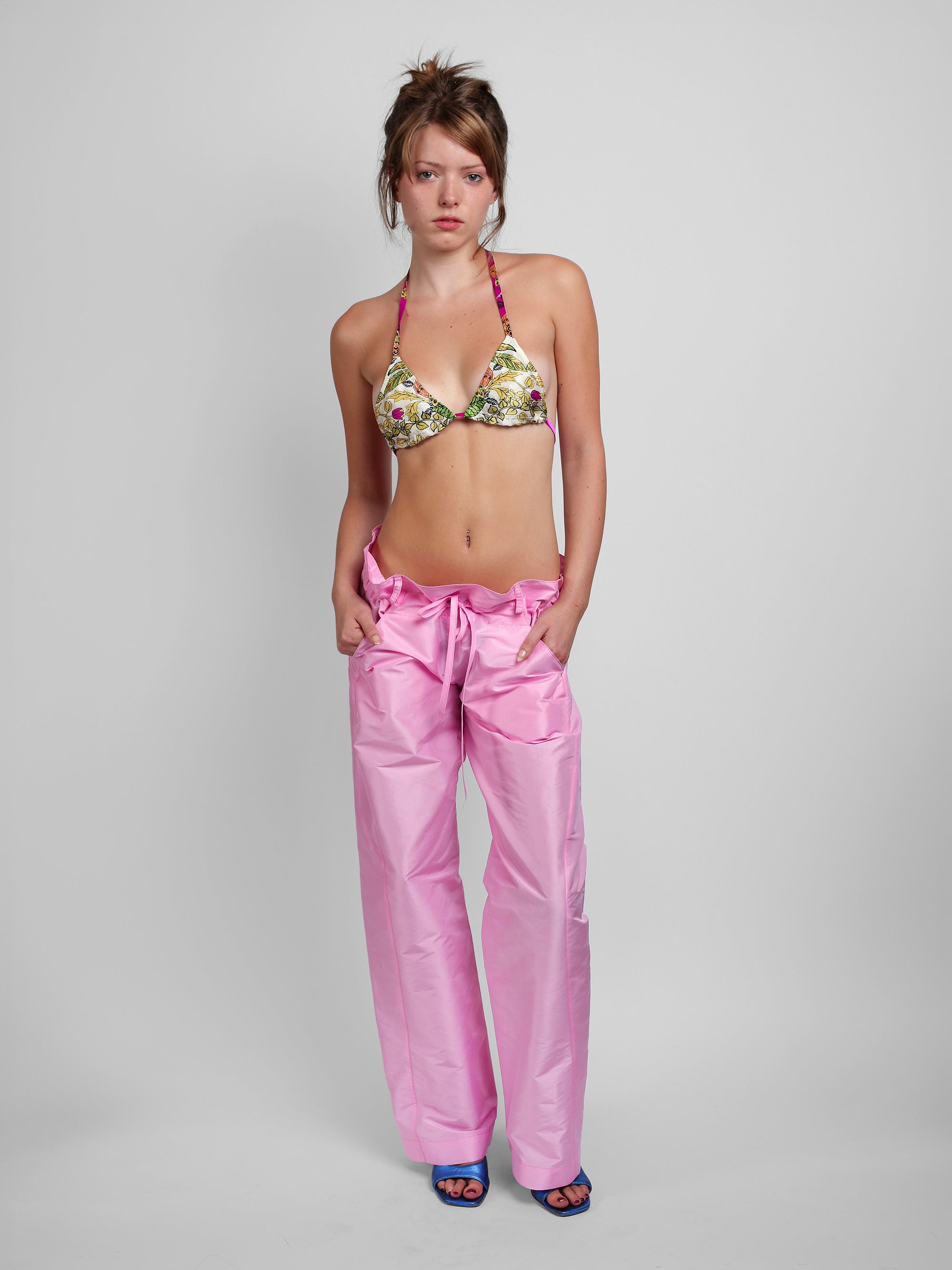 Taffeta Pant - Hot Pink