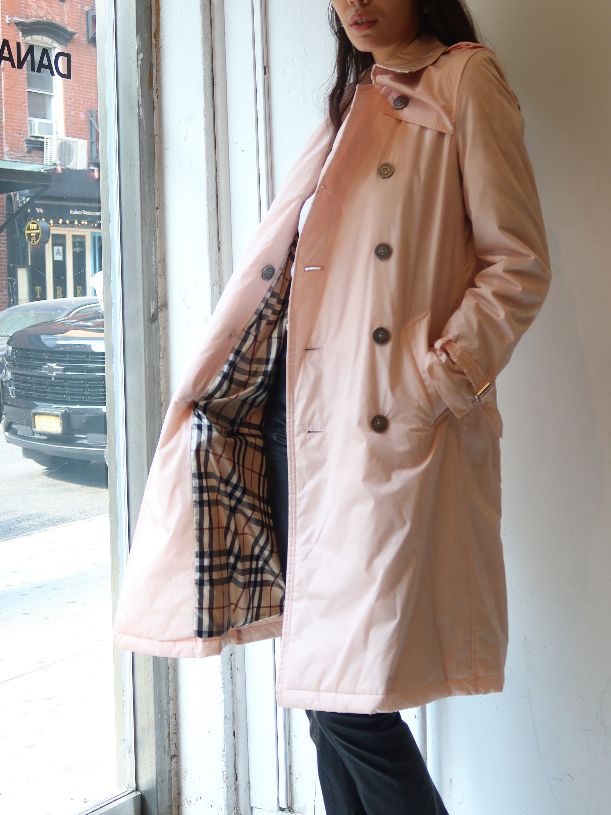 Vintage Pink Burberry Trench