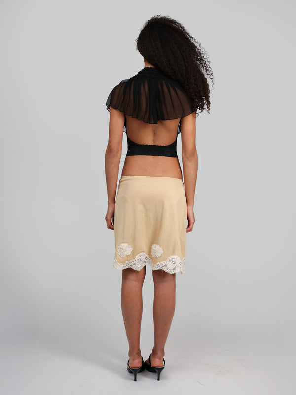 Pleated Vest Top - Black