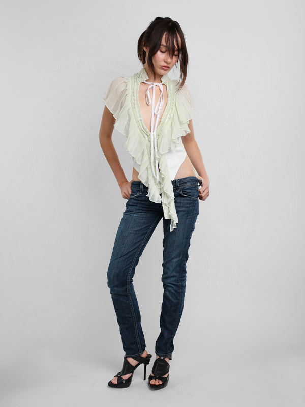 Pleated Vest Top - Mint