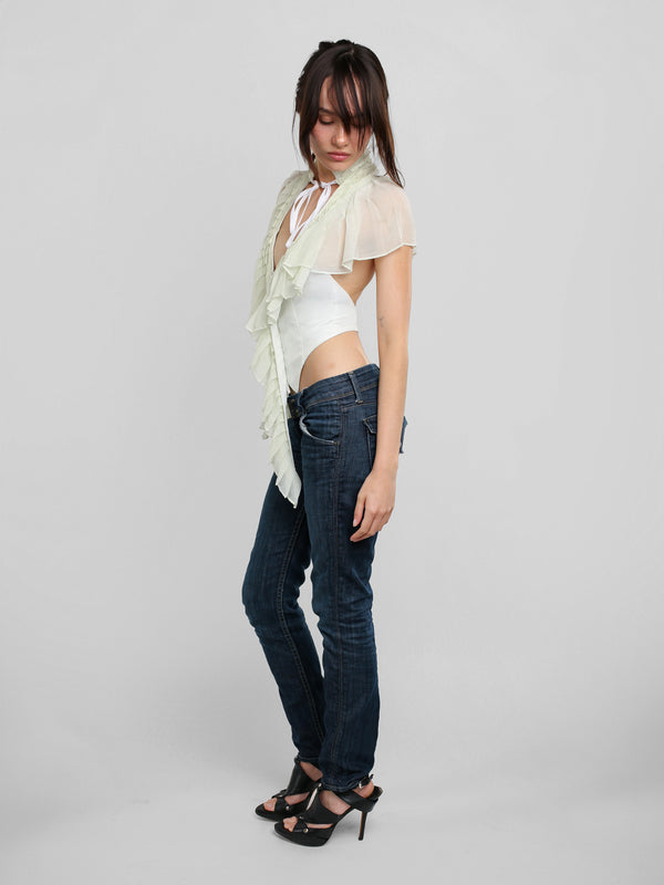 Pleated Vest Top - Mint