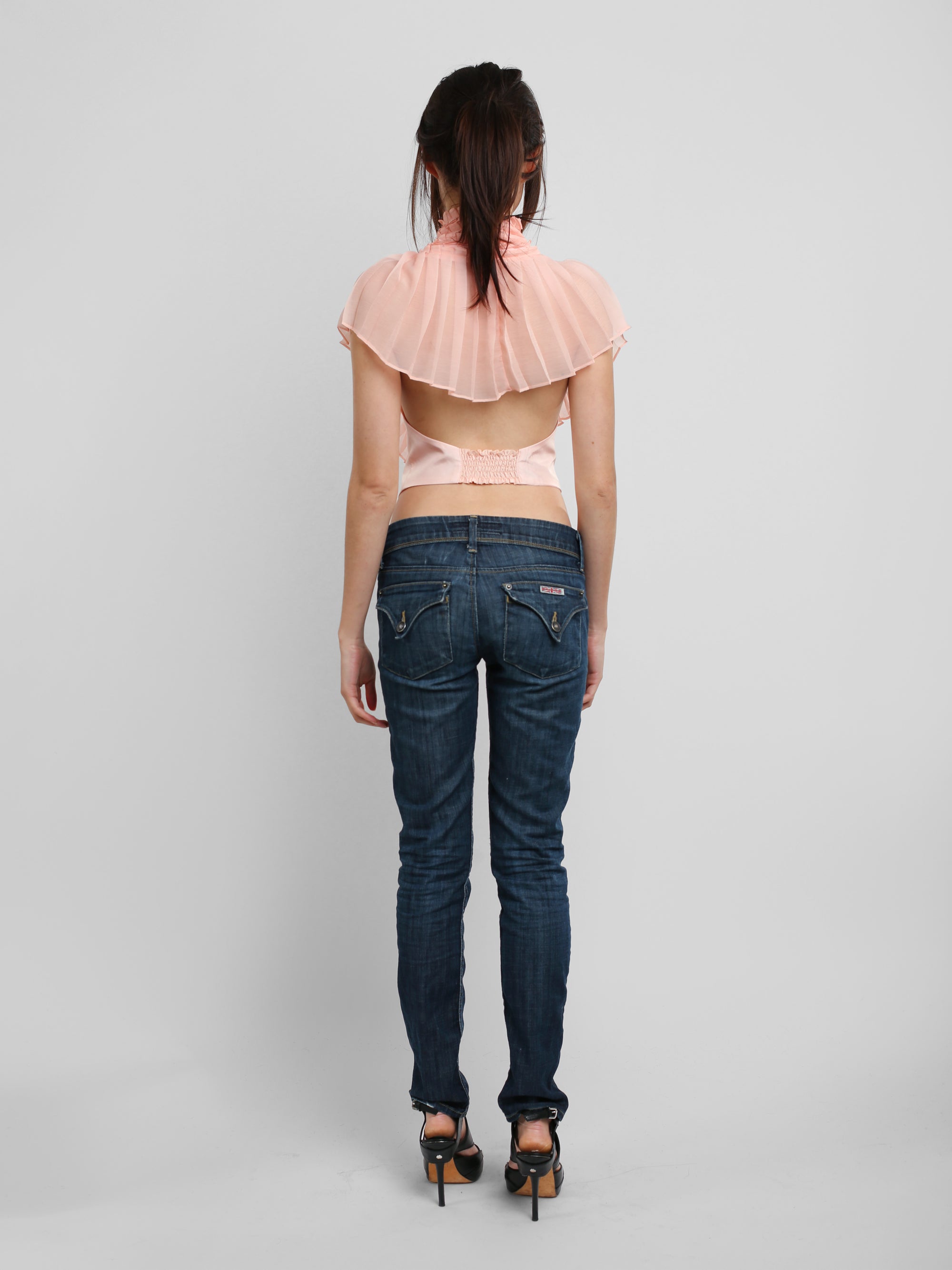 Pleated Vest Top - Baby Pink