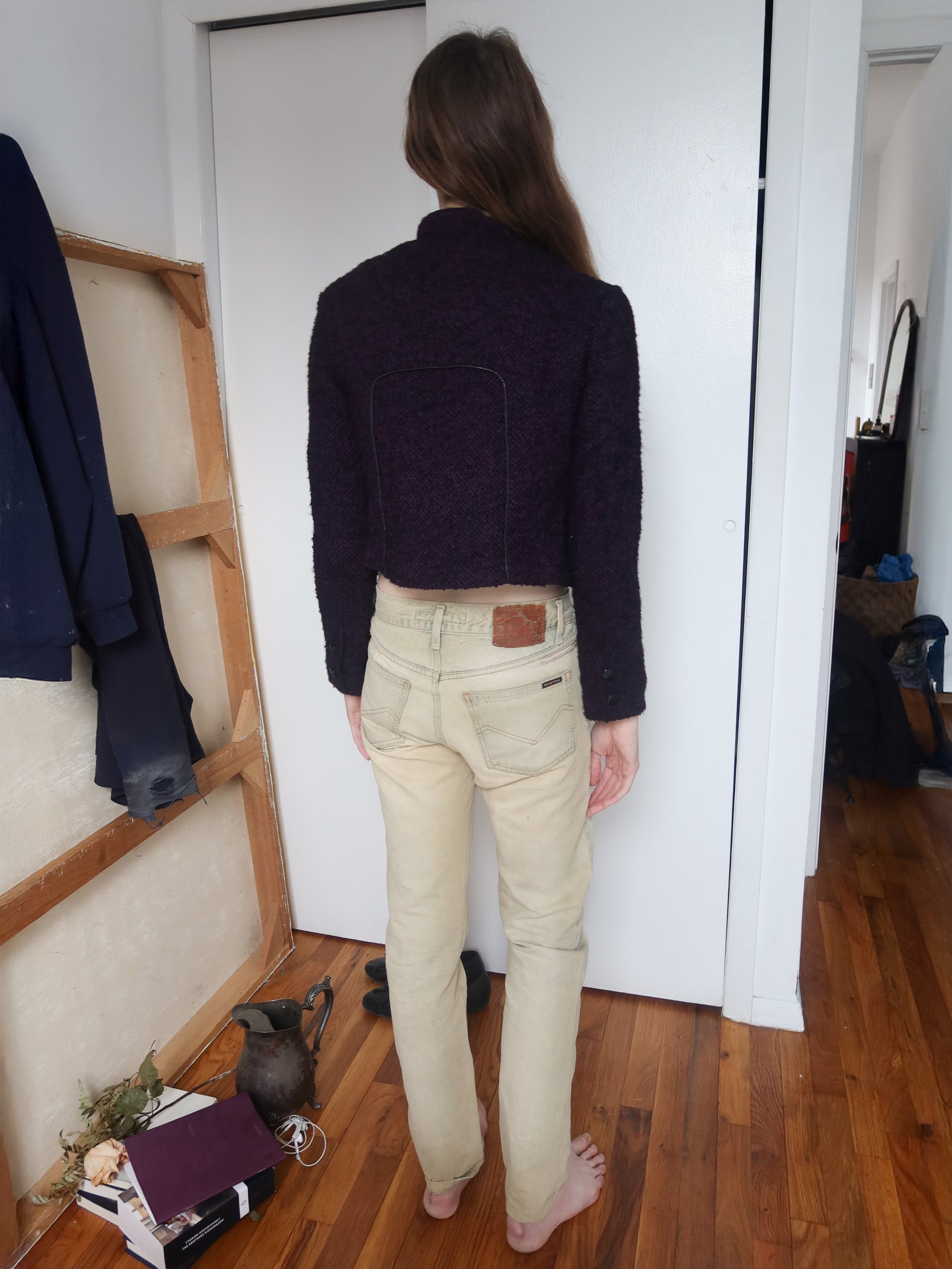 Vintage Purple Wool Blazer