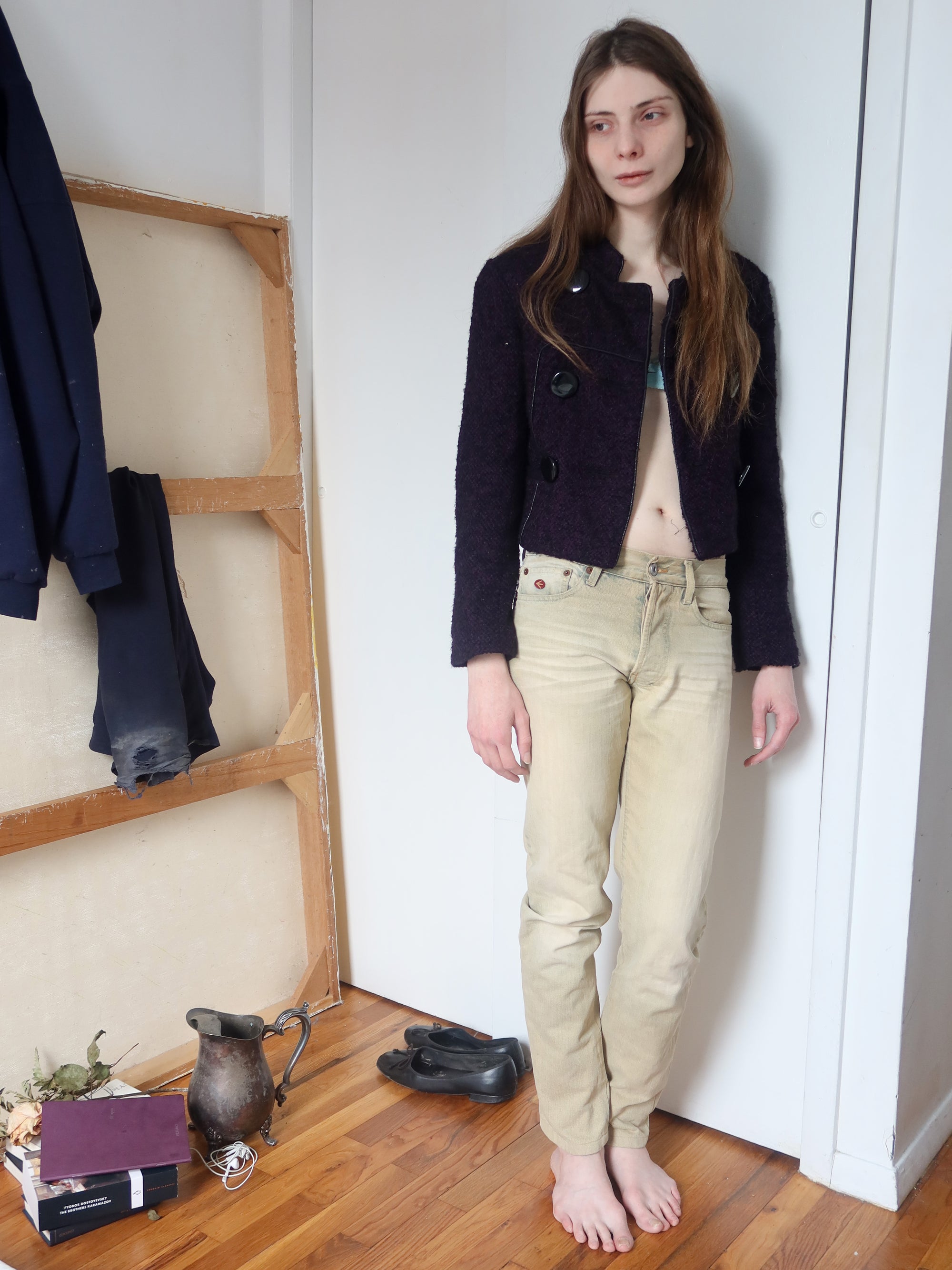 Vintage Purple Wool Blazer