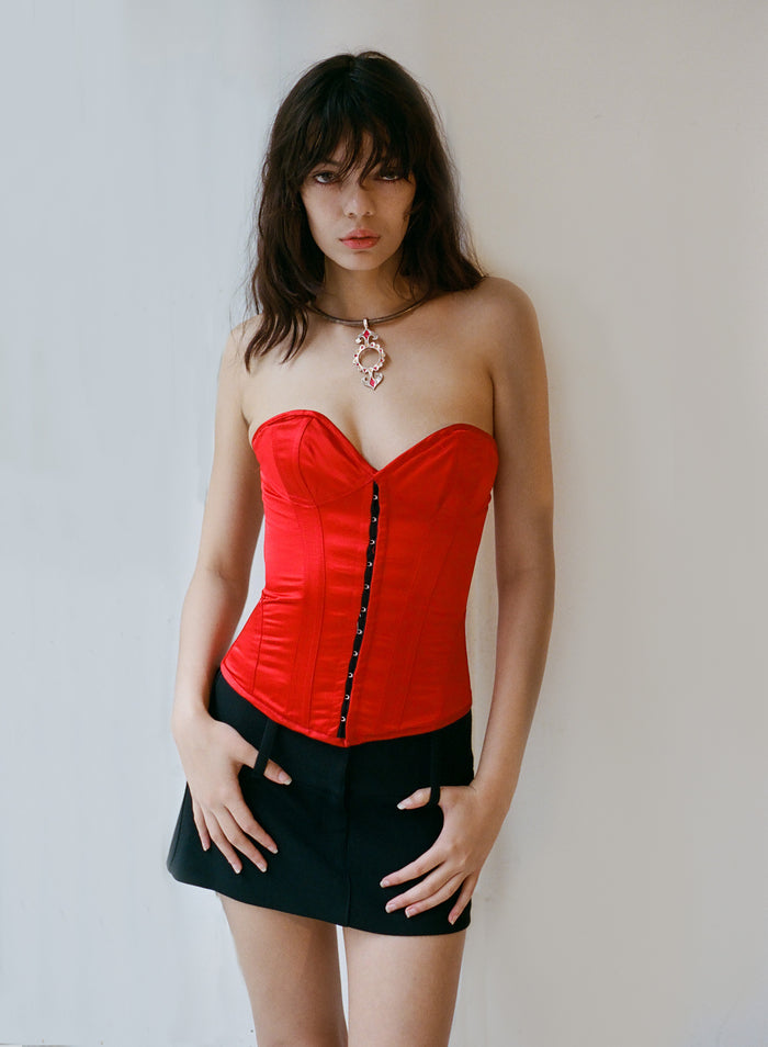 Bunny Corset - Red