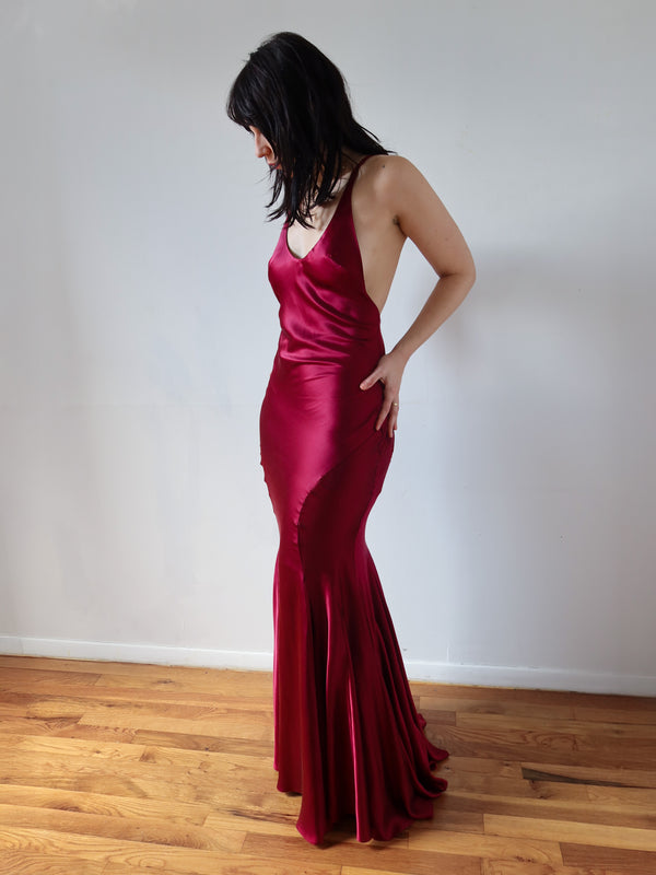 Gia Gown - Burgundy