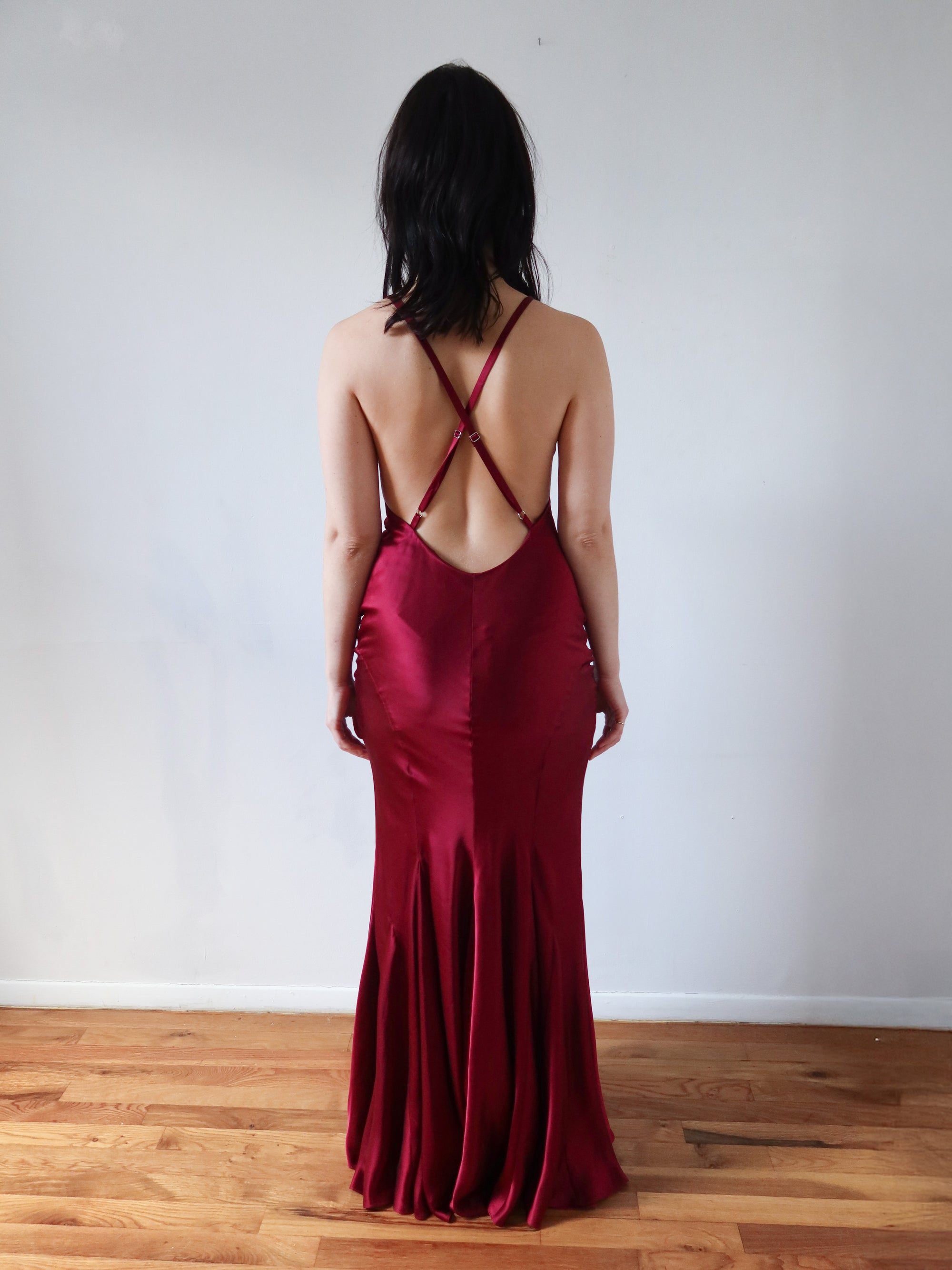 Gia Gown - Burgundy