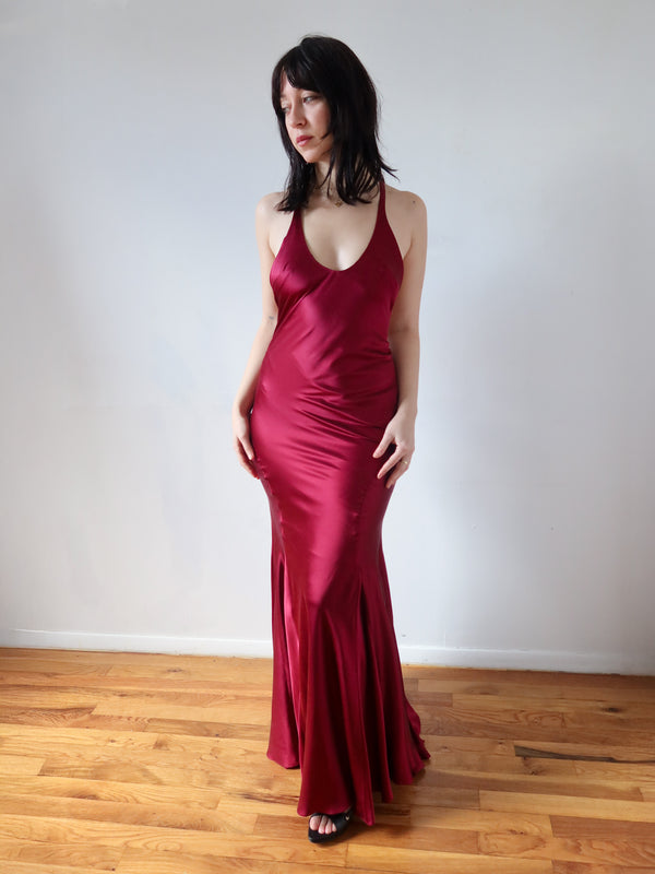 Gia Gown - Burgundy