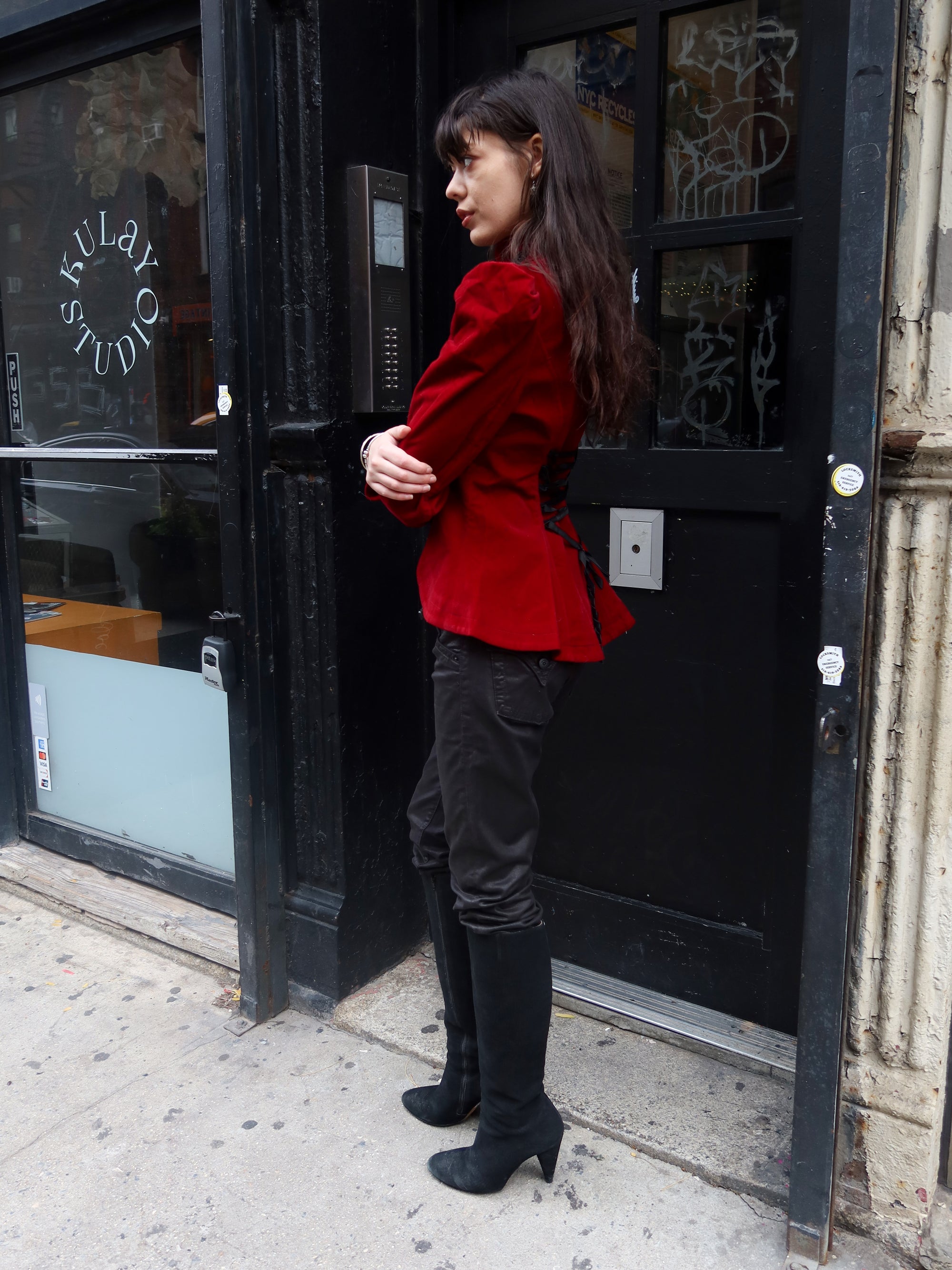 Vintage Velvet Edwardian Jacket