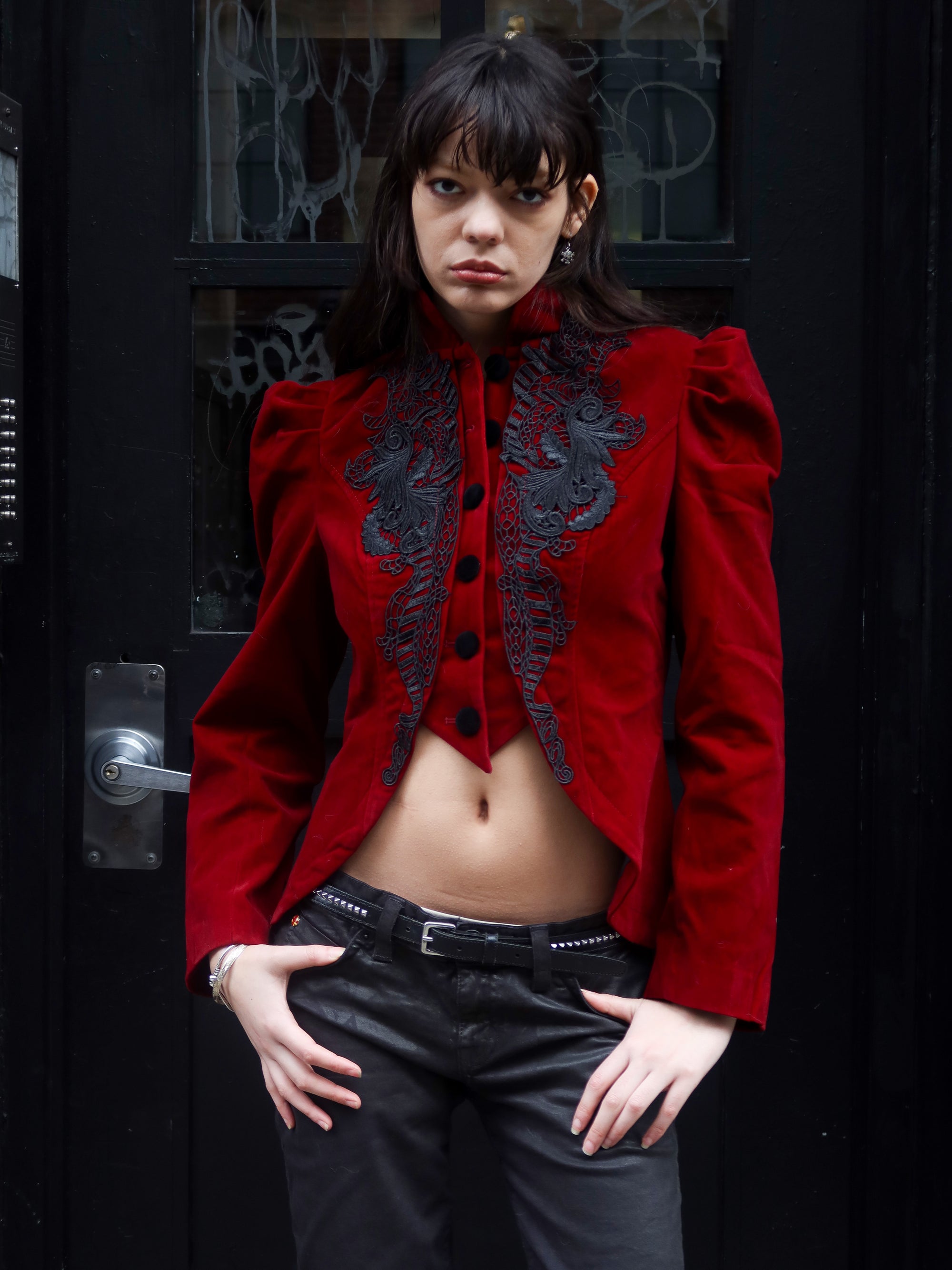 Vintage Velvet Edwardian Jacket