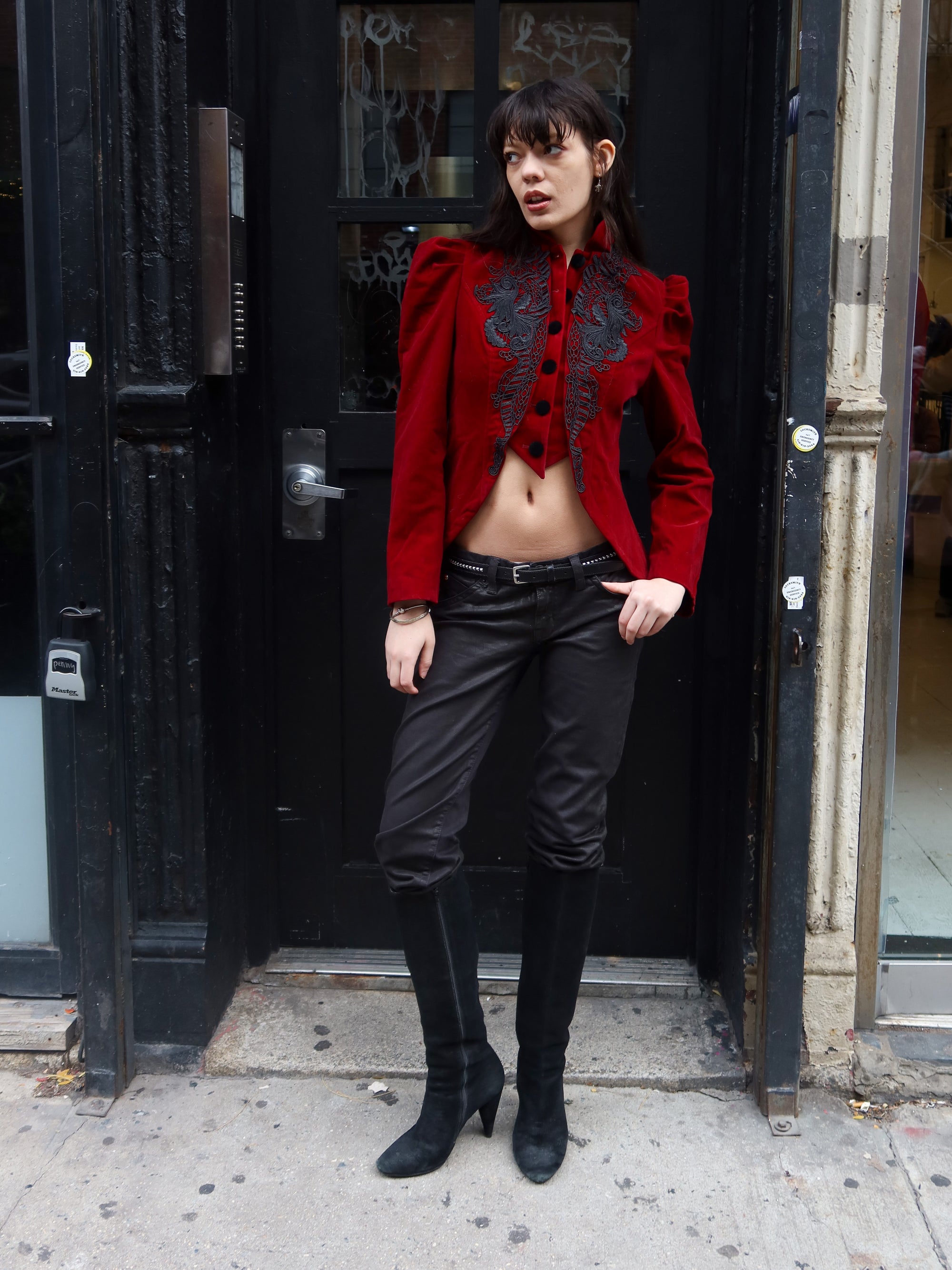 Vintage Velvet Edwardian Jacket