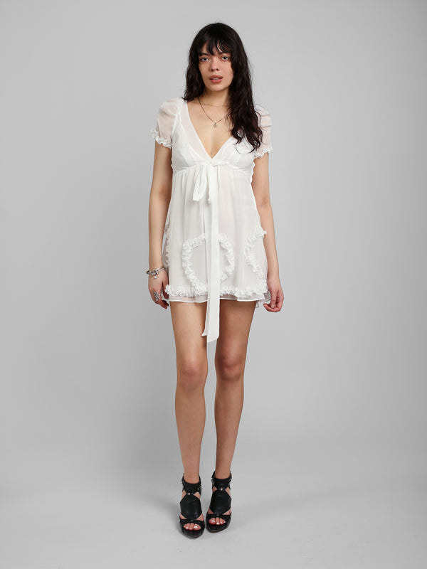 Romantic Mini Dress - White