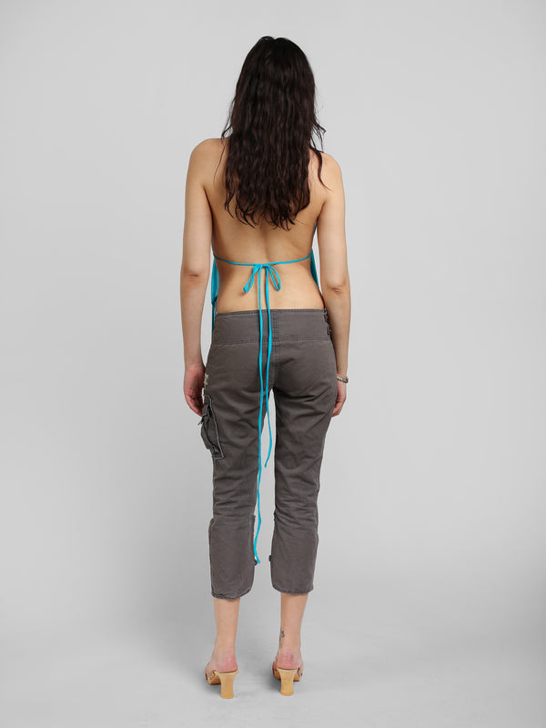 Scarf Top - Electric Blue